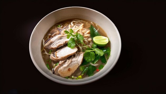 Khao pian sen (Noodles soup)