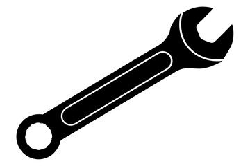 wrench silhouette wrench icon, wrench illustration