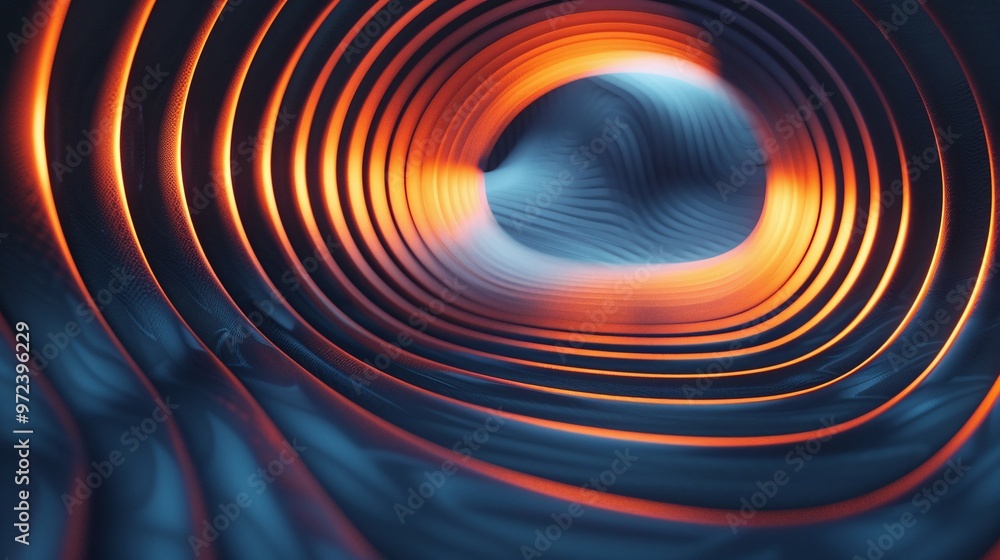 Aufkleber captivating abstract image featuring vibrant colors and smooth curves, creating a mesmerizing visual