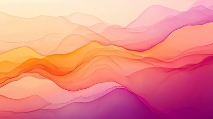 Fototapeta premium A gradient of warm colors blending together in a sunsetinspired abstract background, evoking feelings of warmth and tranquility. Background