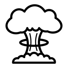 explosion Line Icon