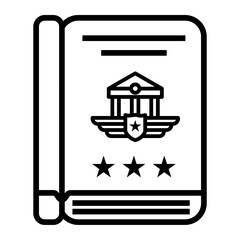 military Line Icon
