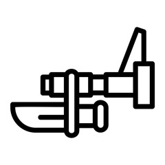 bayonet Line Icon