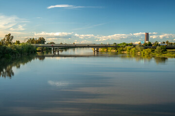 Scenic View of Guadalquivir River in Sevilla, Andalucia
