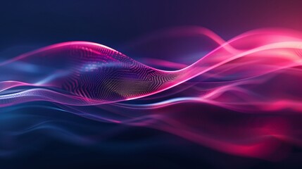 Vibrant abstract waves in pink and blue hues create a dynamic background that evokes movement and energy. Product presentation background.