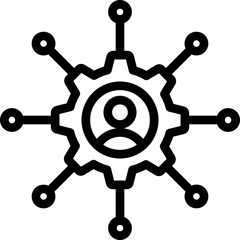 Fototapeta premium Talent Strategy Line Icon