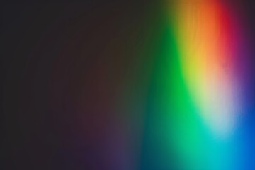 Elegant Rainbow Gradient with Soft Blurred Edges on Black Canvas