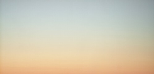 Gradient light orange dawn dusk clear sky plain background