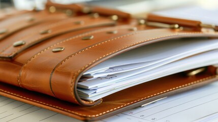 Personal Planner: A leather-bound planner with dated sections for notes, tasks, and appointments, helping employees stay organized throughout the week.
