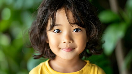 Young Boy Kid And Girl Model Cheerful Playing Runn