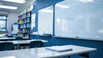 Whiteboard: Wall-mounted magnetic dry-erase board used for capturing ideas and notes during meetings and brainstorming sessions.
