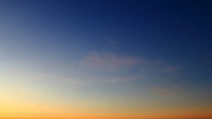 beautiful gradiation color of the sky before dawn