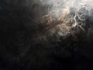 Obraz premium Black texture background with copy space. Neural network AI generated art