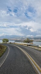 ioannina giannea  panorama greece in autumn season rainy day