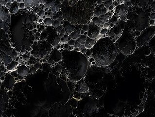 Obraz premium Black texture background with copy space. Neural network AI generated art
