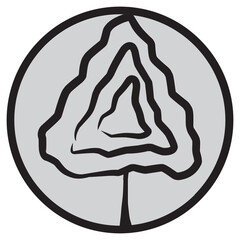 Trees Icon Circle Logo