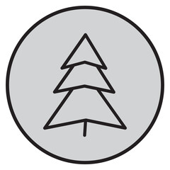 Trees Icon Circle Logo