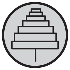 Trees Icon Circle Logo