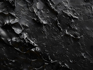 Fototapeta premium Black texture background with copy space. Neural network AI generated art