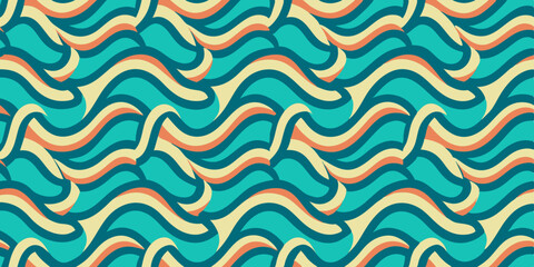abstract blue waves background