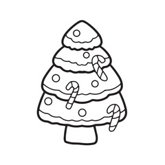 Cute children Christmas Cute hand drawn Elements Illustration cards