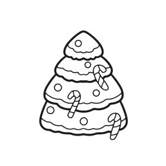 Cute children Christmas Cute hand drawn Elements Illustration cards