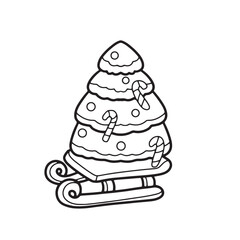 Cute children Christmas Cute hand drawn Elements Illustration cards