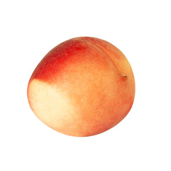 Peach, cutout, full depth of field.