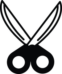 A pair of scissors with a handle and a blade