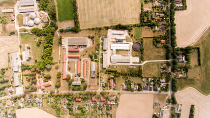 Luftbild - Ortschaft im Landkreis Märkisch Oderland