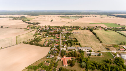 Luftbild - Ortschaft im Landkreis Märkisch Oderland