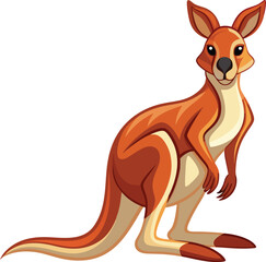 kangaroo vector illustration, Print