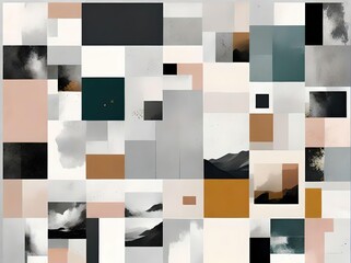 lean and customizable collage template with a modern grid layout, ideal for showcasing multiple photos or designs.