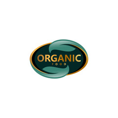 Organic Food Label Vector Design