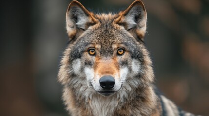 Wolf on white background. Wildlife. Predatory animal. Mammals.