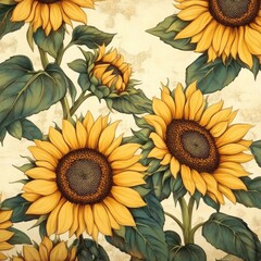 Beautiful Sunflower Pattern for Nature Lovers