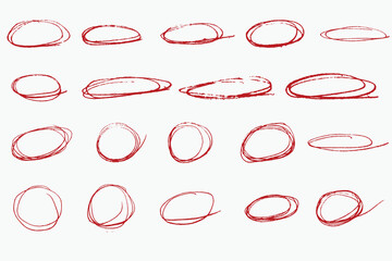 doodle circle in vector