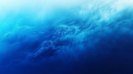 Fototapeta premium Gradient from cool aqua to deep cobalt, with a smooth, refreshing texture that feels invigorating and serene, perfect for ocean or water themes, 4K hyperrealistic photo.