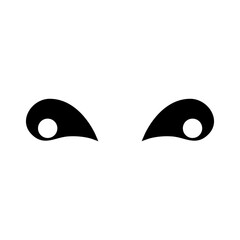 Cartoon eyes icon vector. Halloween eyes illustration sign. Eyes symbol or logo.