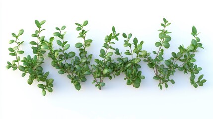 Obraz premium Thyme clipart, element, 3D illustration, realistic, isolated on white background
