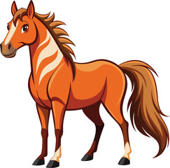 Obraz premium horse vector illustration, Print