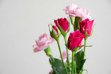 薔薇とカーネーション