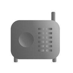 radio isolated on white background