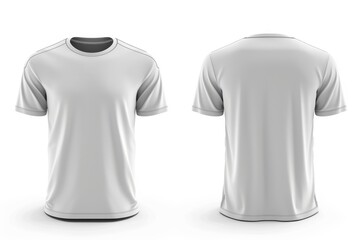 Blank White T Shirt Mockup   Front and Back View