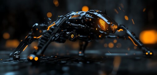 Naklejka premium robot warrior 3D