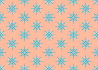 Seamless pattern with snowflakes. Snowfall. Winter mood. Winter pattern. New year. Blue snow pattern. Cold weather. Freezes. Snowflakes.