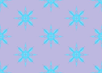 Seamless pattern with snowflakes. Snowfall. Winter mood. Winter pattern. New year. Blue snow pattern. Cold weather. Freezes. Snowflakes.