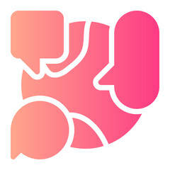chat box gradient icon