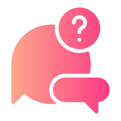 question gradient icon