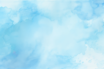 Abstract watercolor blue sky png overlay effect, transparent background
